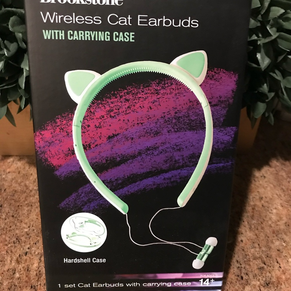 🆕 Brookstone Wireless Cat Earbuds